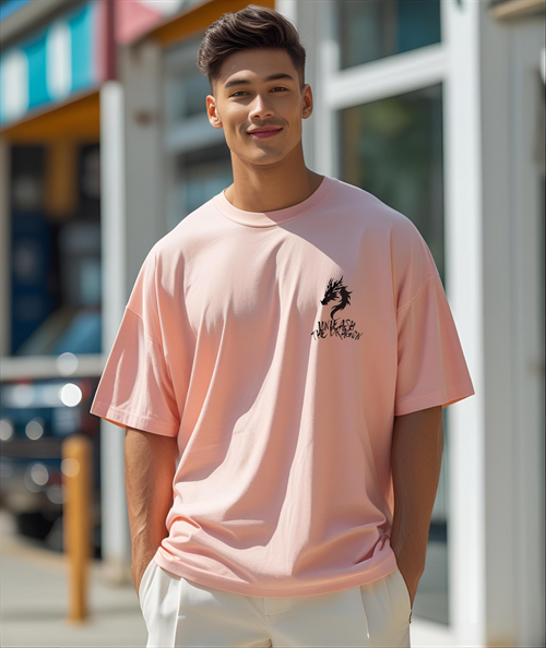 Cottonhedge Unleash The Dragon Oversized T-Shirt for Men