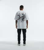 Cottonhedge Skull Graphic Oversized T-Shirt for Men