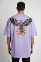 Cottonhedge Phoenix Graphic Oversized T-Shirt for Men