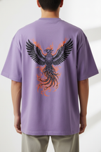 Cottonhedge Phoenix Graphic Oversized T-Shirt for Men