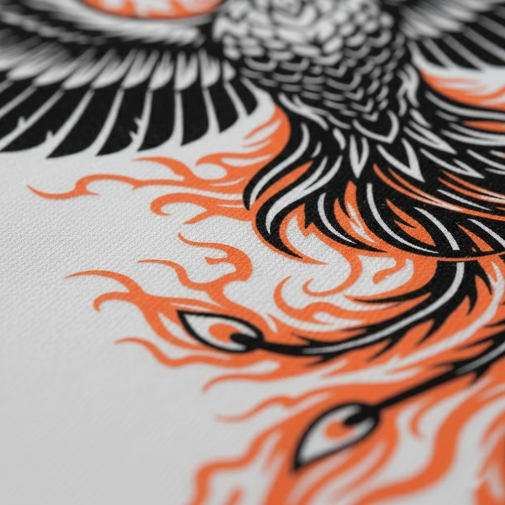 Cottonhedge Phoenix Graphic Oversized T-Shirt for Men