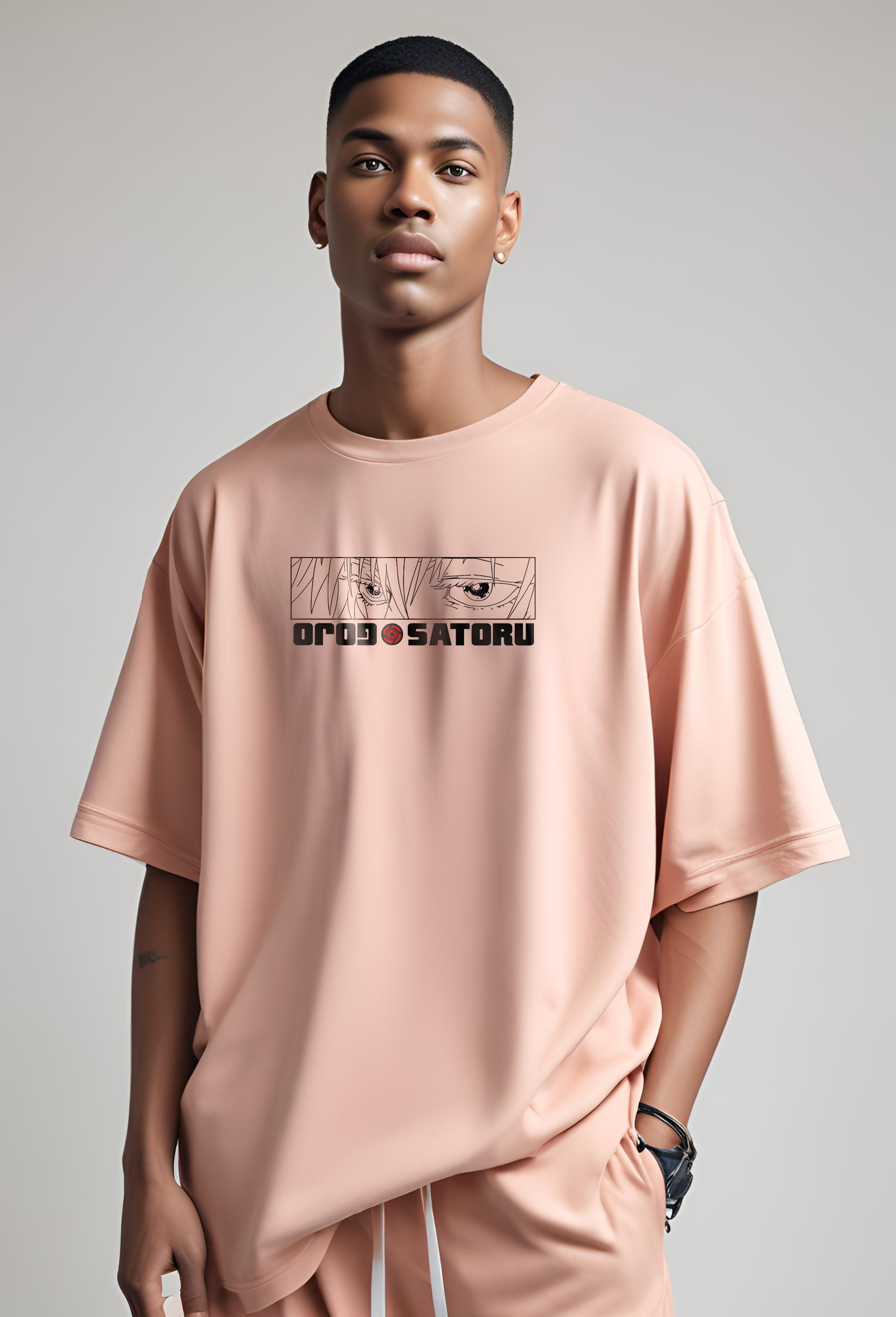 Infinity Sorcerer Gojo Satoru Peach Tee
