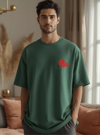 Cottonhedge Rising Sun Torii Oversized T-Shirt for Men