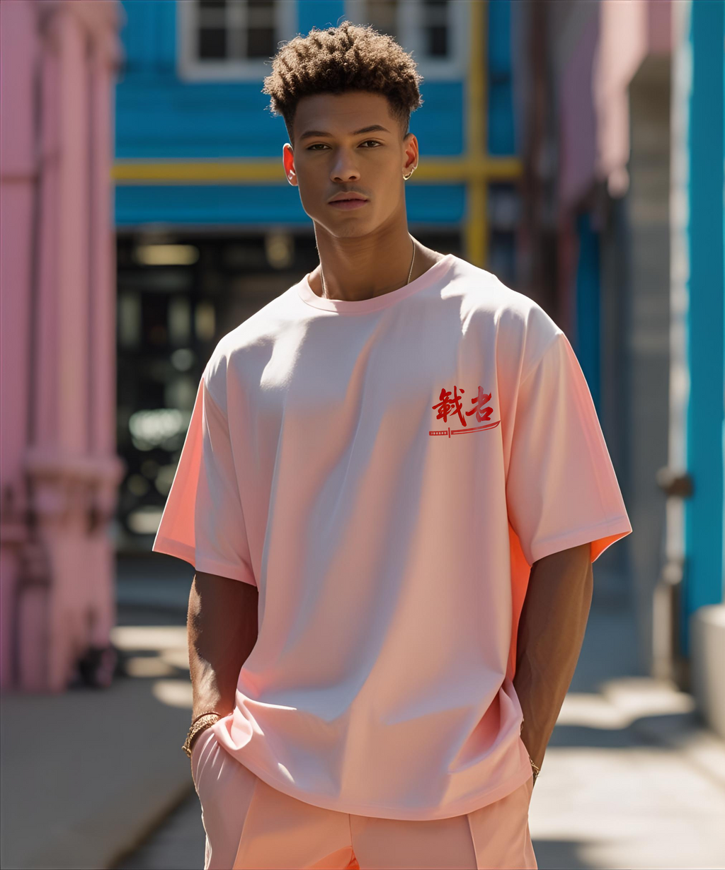 Cottonhedge Shadow Samurai Oversized T-Shirt for Men