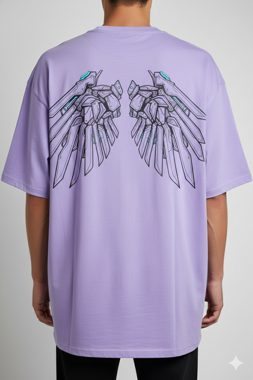 Cottonhedge Iron Wings Oversized T-Shirt for Men