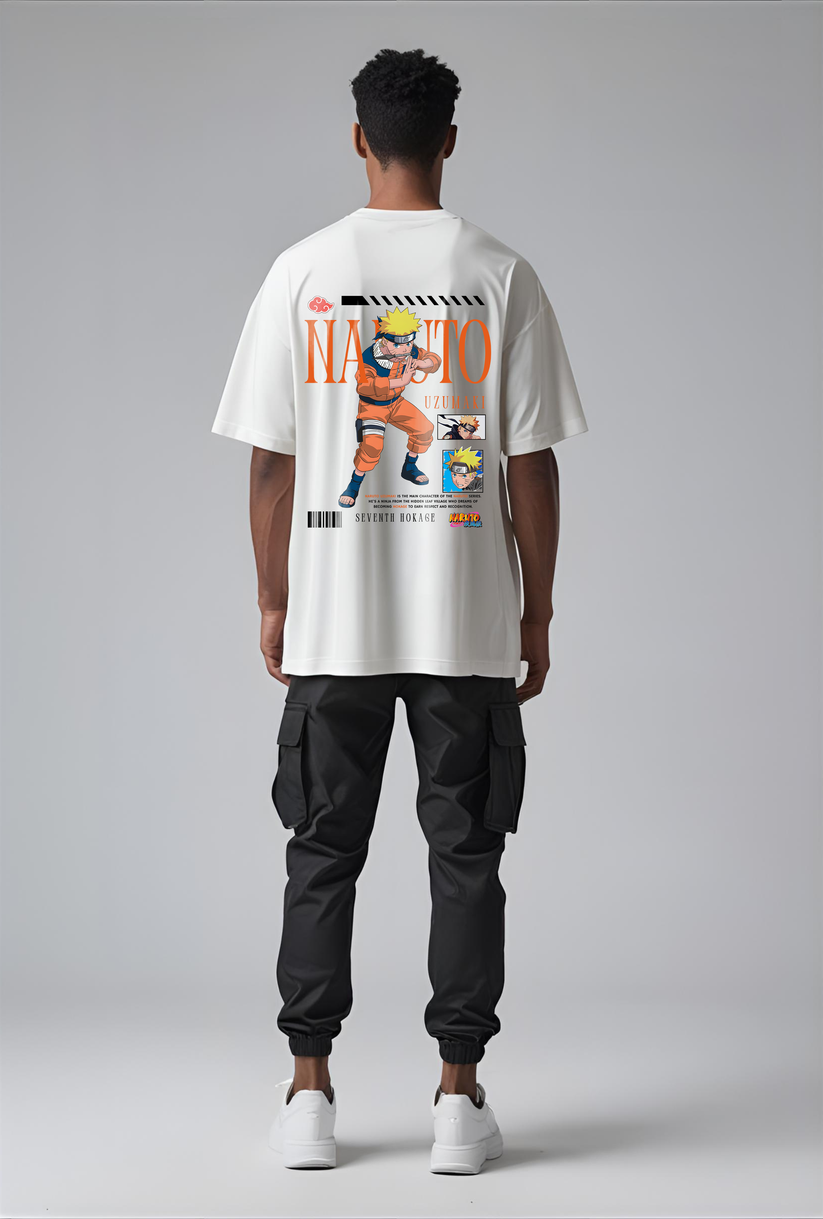 Naruto Uzumaki Oversized Graphic T-Shirt