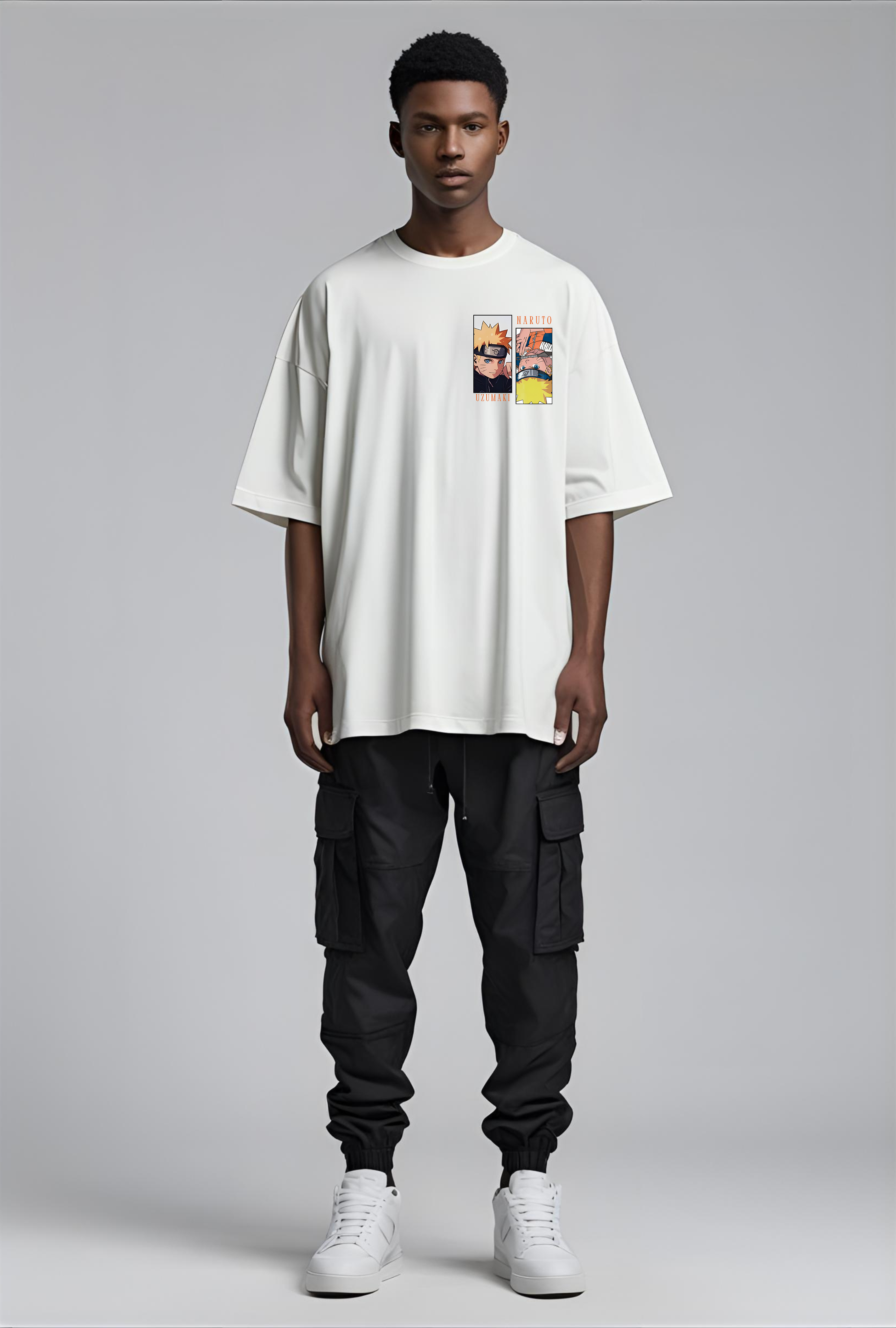 Naruto Uzumaki Oversized Graphic T-Shirt