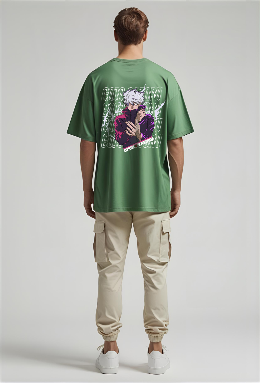 Gojo Satoru Signature Green Oversized Tee