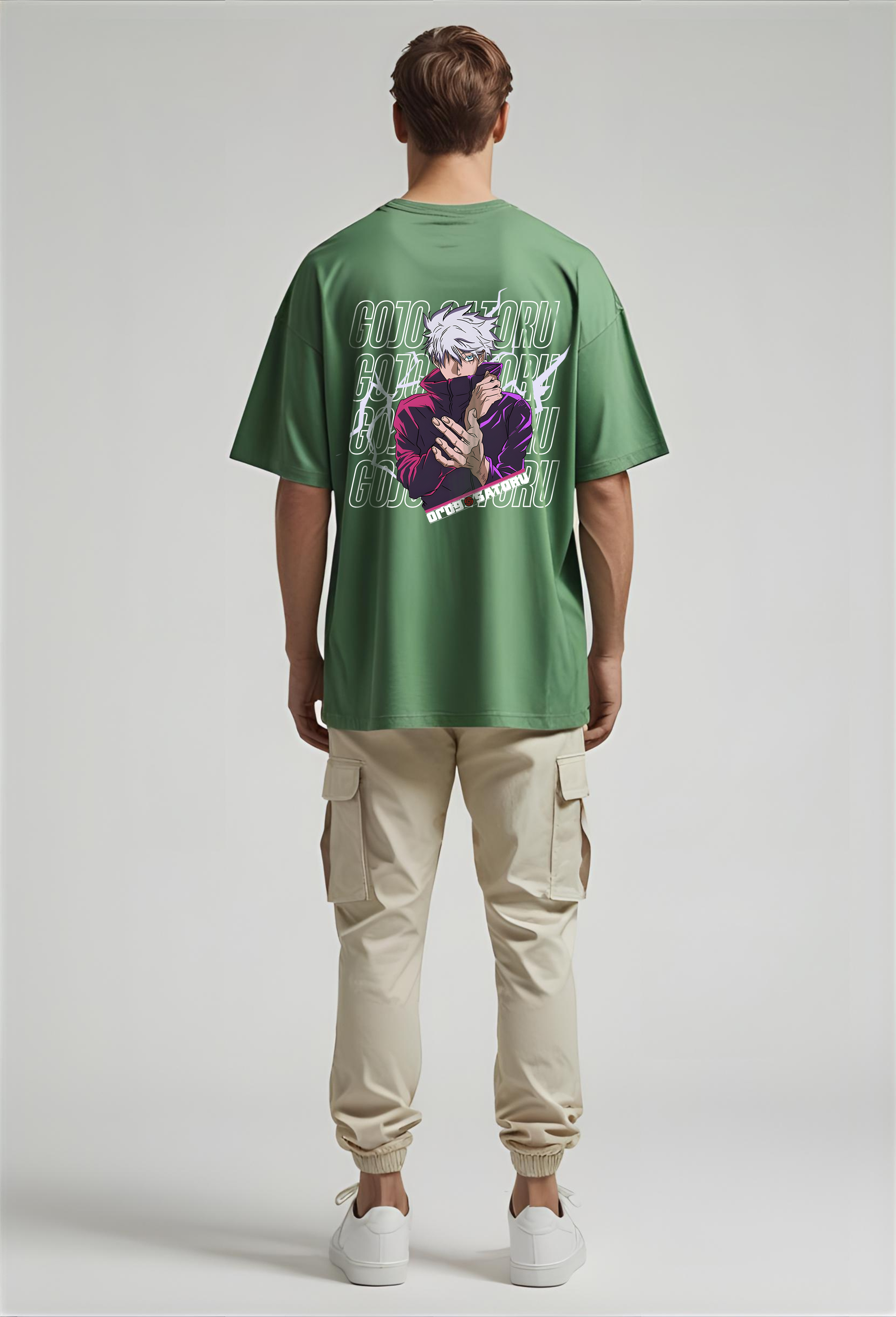 Gojo Satoru Signature Green Oversized Tee