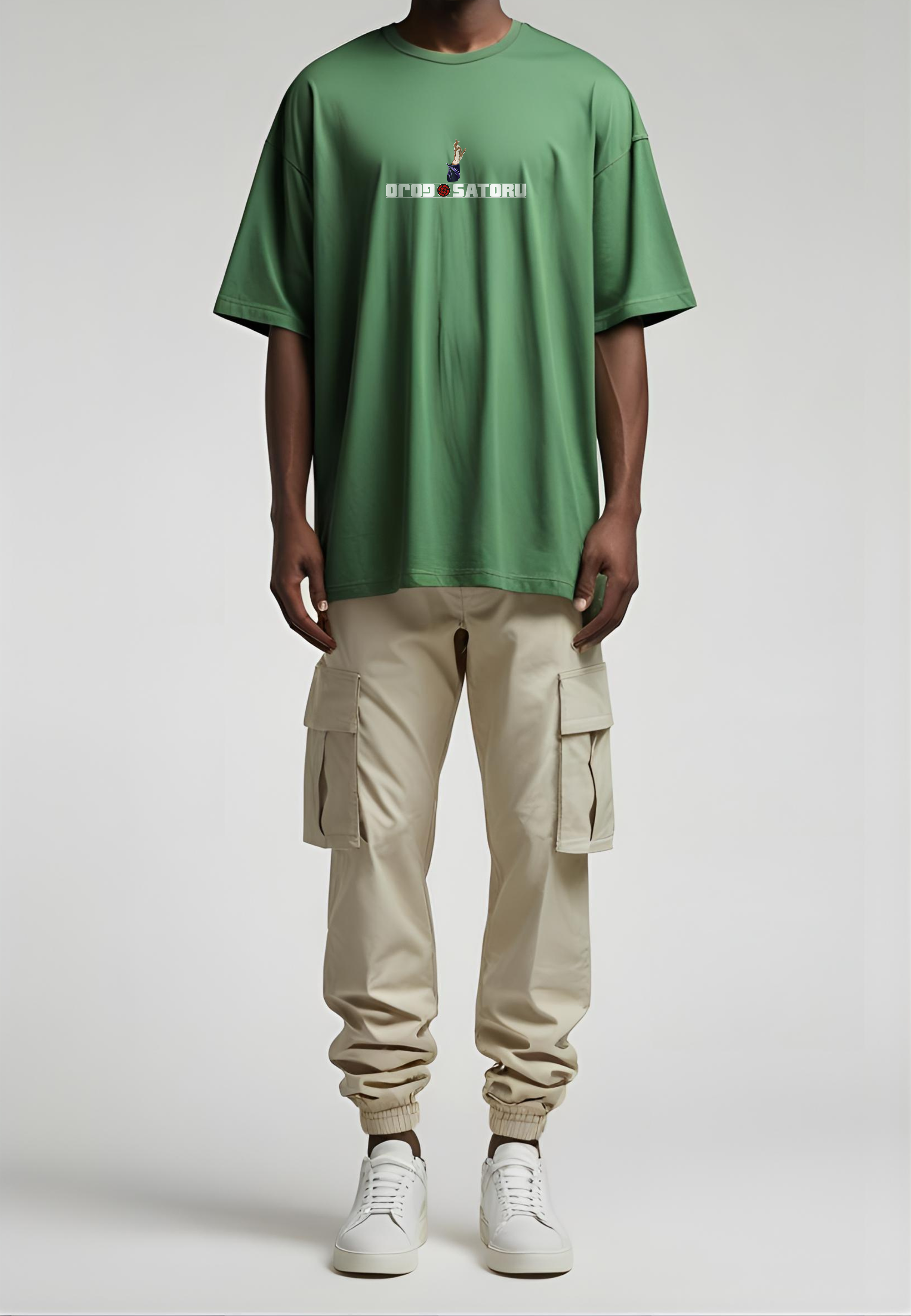 Gojo Satoru Signature Green Oversized Tee