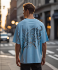 Cottonhedge Unleash the predator Oversized T-Shirt for Men