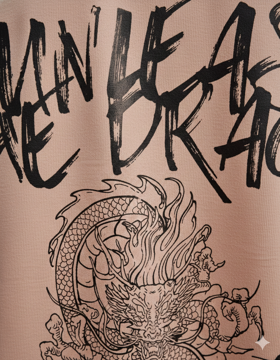 Cottonhedge Unleash The Dragon Oversized T-Shirt for Men