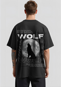 Cottonhedge Midnight Wolf Oversized T-Shirt for Men
